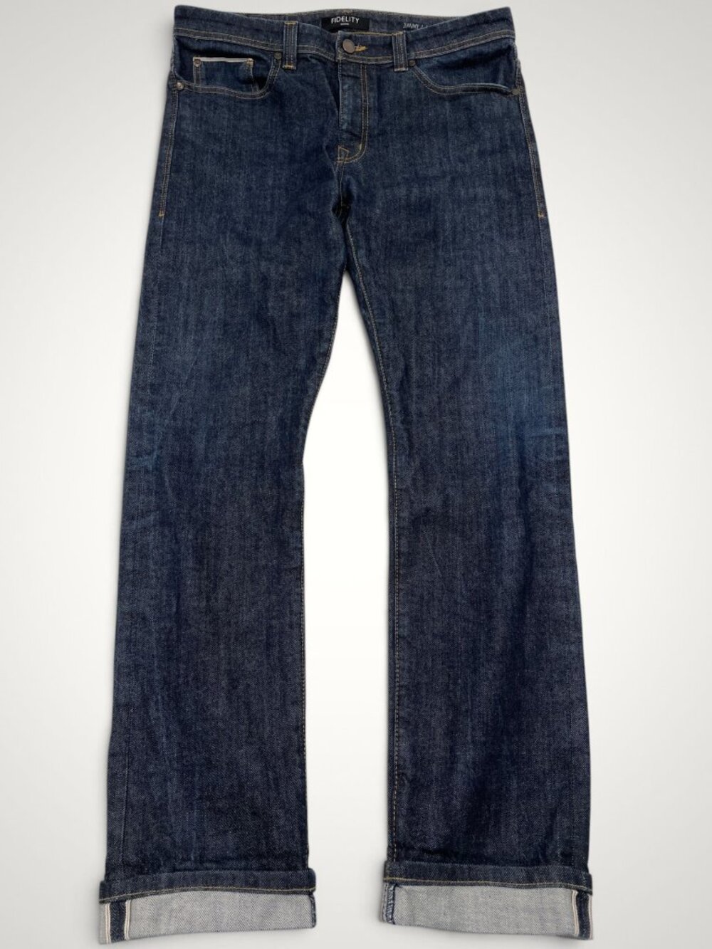 Fidelity Jimmy Jeans Selvedge Denim Straight Men’s 34 Fits 35x35 Unfolded
